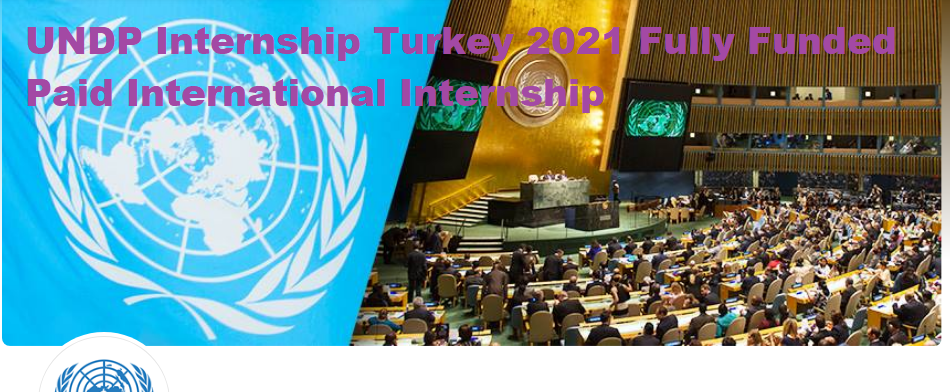 UNDP Internship Turkey 2021 Fully Funded Paid International Internship