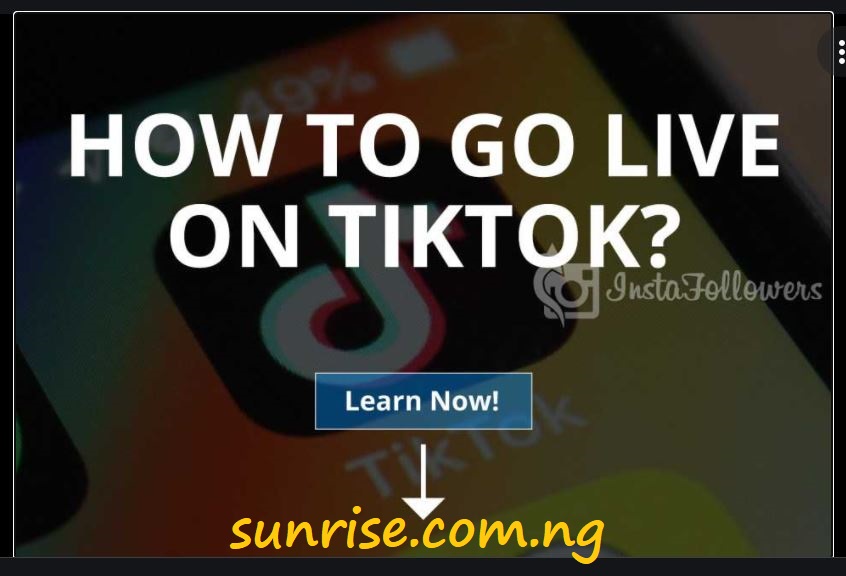 How To Go Live On TikTok Android