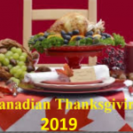 Thanksgiving 2019 Canada