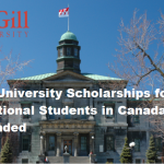 McGill University Scholarships for International Students in Canada 2021