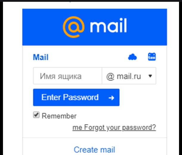 mail.ru account
