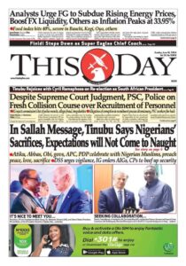 Review of Nigerian Newspaper Front Pages for Sunday, June 16, 2024