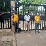 Minimum Wage strike: Labour leaders shut Lagos FIRS office, chase out staff [photos]